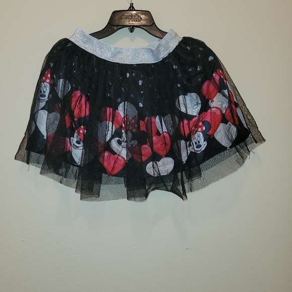 Disney Other - Pre-Owned Disney Minnie Mouse Girls Size XL 14-16 BlackPolka Dot Tutu Skirt